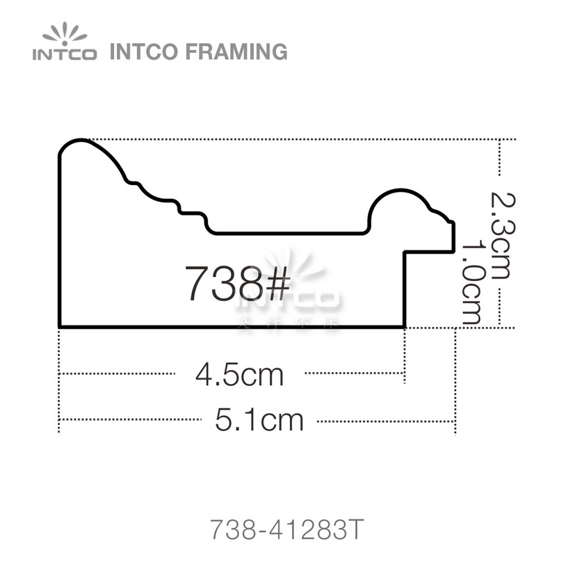 738 series PS wedding photo frame moulding profile