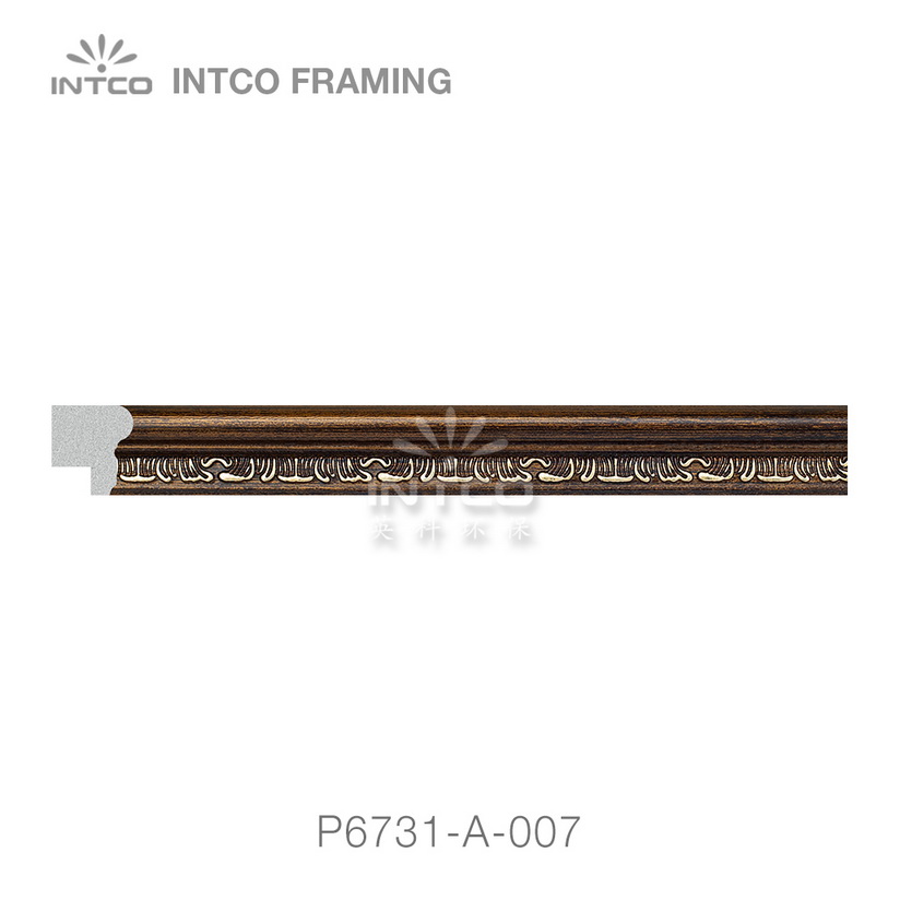 P6731-A-007 PS patina photo frame moulding swatch sample