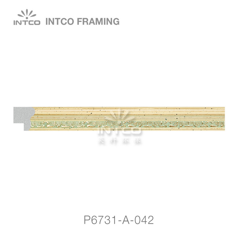 P6731-A-042 PS patina photo frame moulding swatch sample