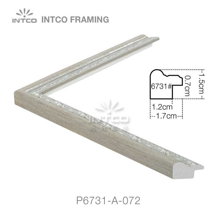 P6731-A-072 PS patina photo frame moulding drawing