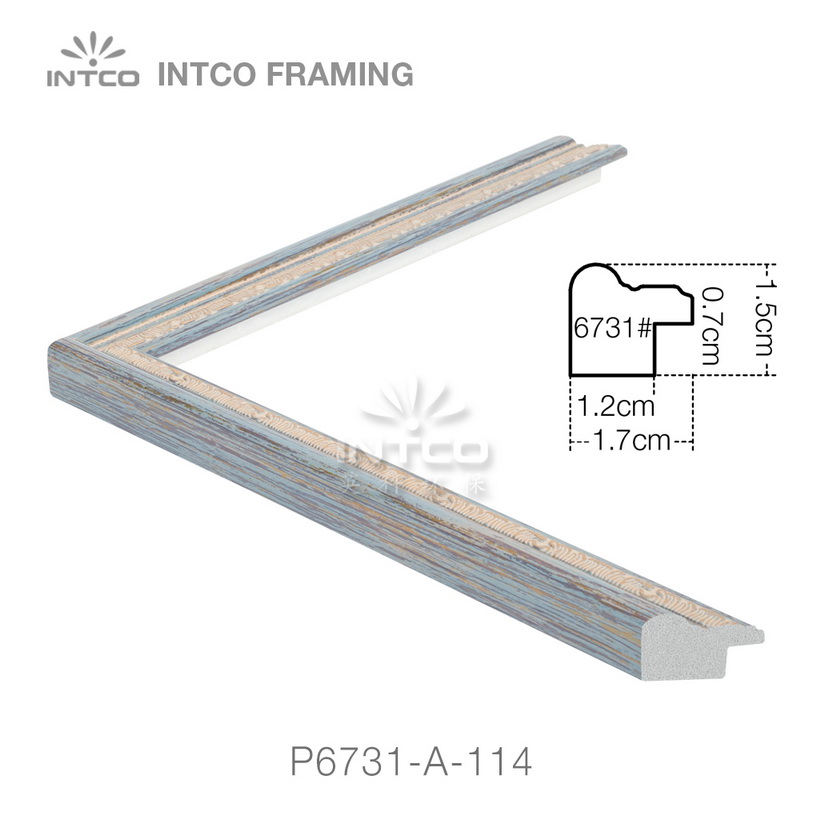 P6731-A-114 PS patina photo frame moulding drawing