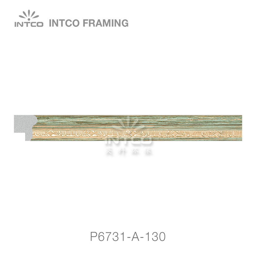 P6731-A-130 PS patina photo frame moulding swatch sample