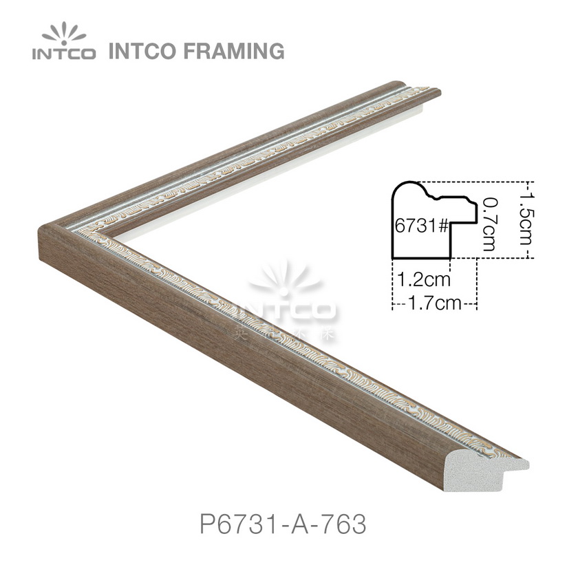P6731-A-763 PS patina photo frame moulding drawing