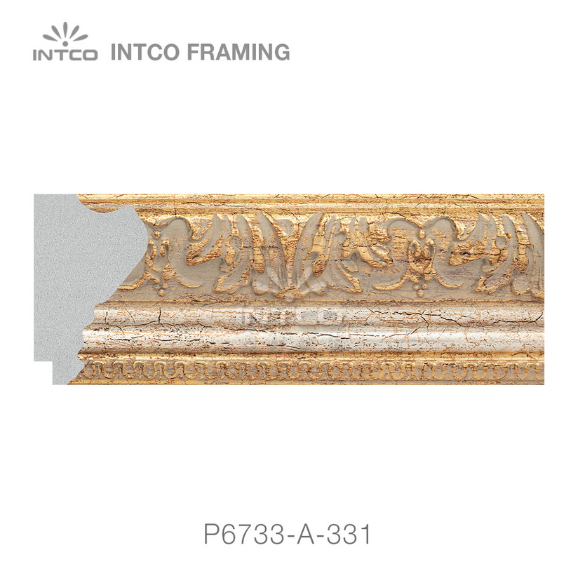 P6733-A-331 PS patina picture frame moulding swatch sample