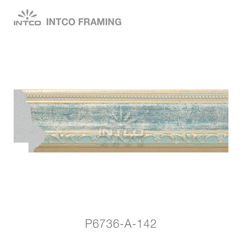 P6736-A-142 PS patina picture frame moulding swatch sample
