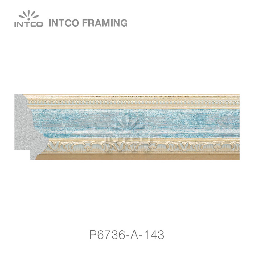 P6736-A-143 PS patina picture frame moulding swatch sample