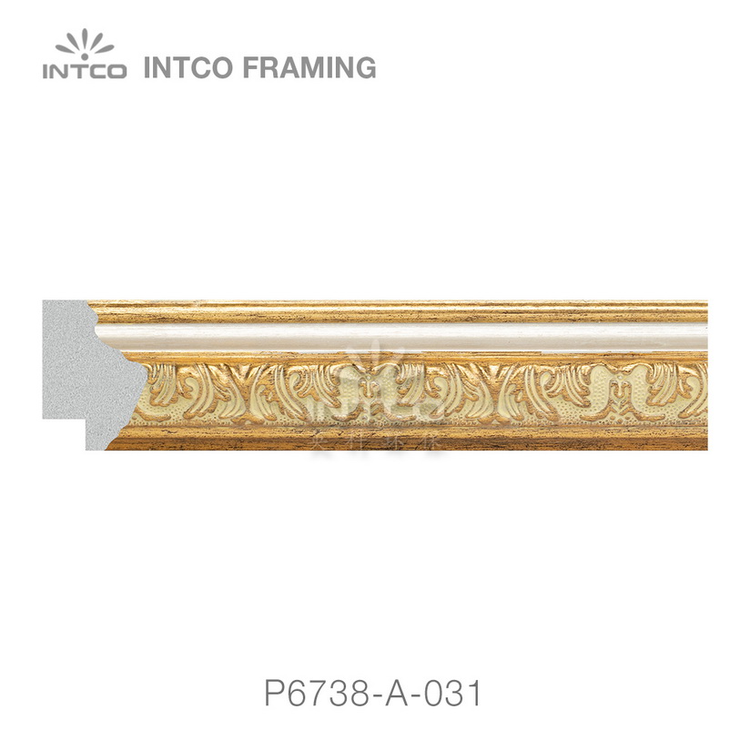 P6738-A-031 PS patina picture frame moulding swatch sample