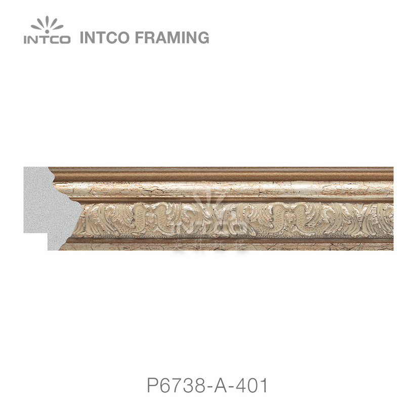 P6738-A-401 PS patina picture frame moulding swatch sample