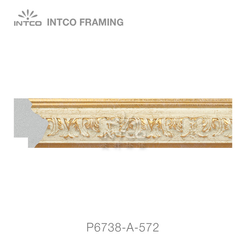 P6738-A-572 PS patina picture frame moulding swatch sample