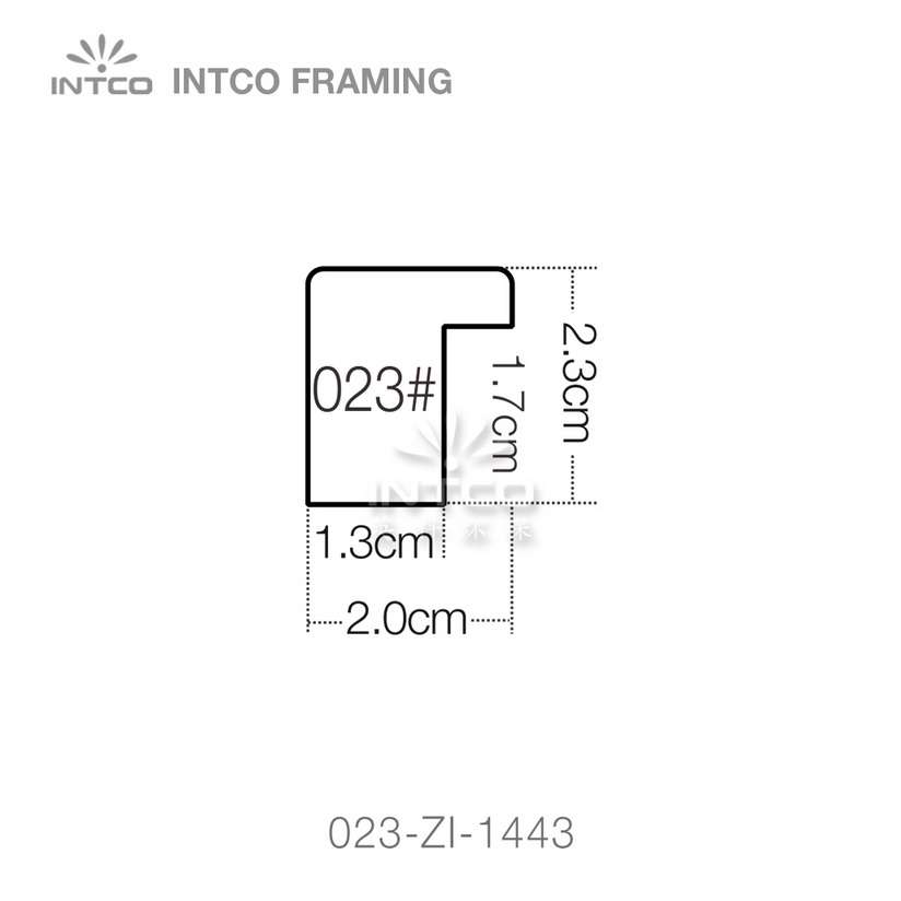 INTCO 023-ZI-1443 polystyrene picture frame moulding profile