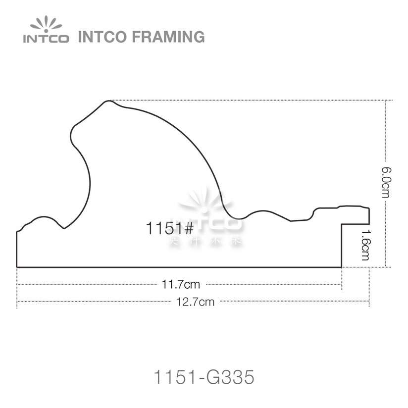 INTCO 1151 series PS mirror picture frame profile