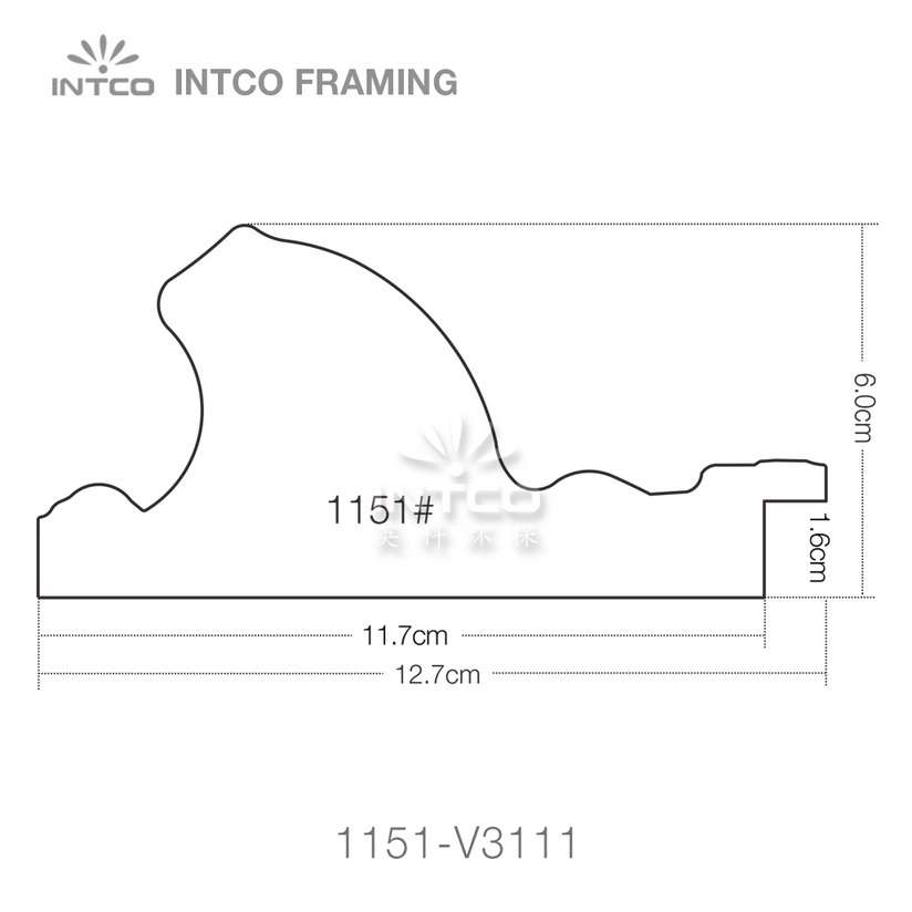 INTCO 1151 series PS mirror picture frame profile