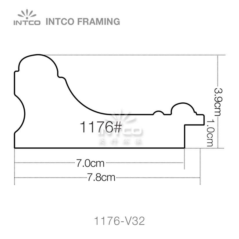 INTCO 1176 series PS mirror picture frame profile
