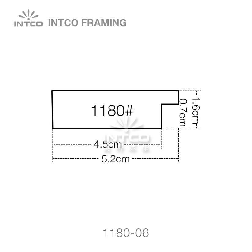 INTCO 1180 series PS photo picture frame profile