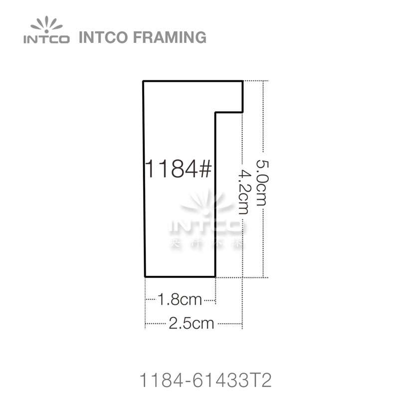 INTCO 1184 series PS art picture frame profile