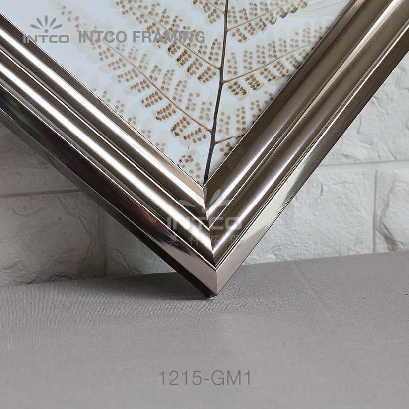 INTCO 1215-GM1 silver mirror frame moulding