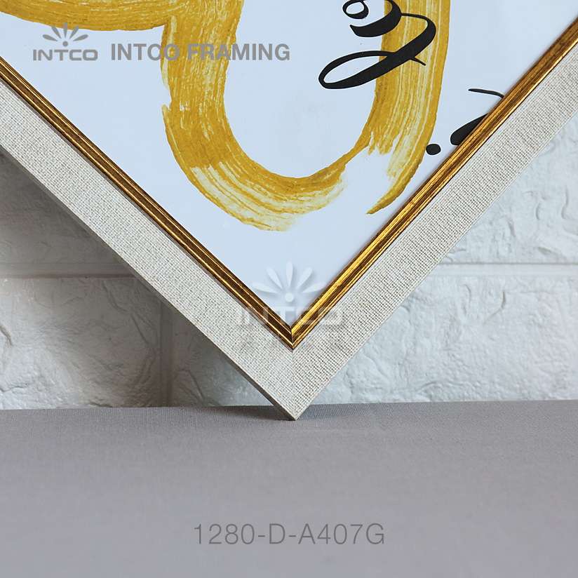 INTCO 1280-D-A407G gold art frame moulding