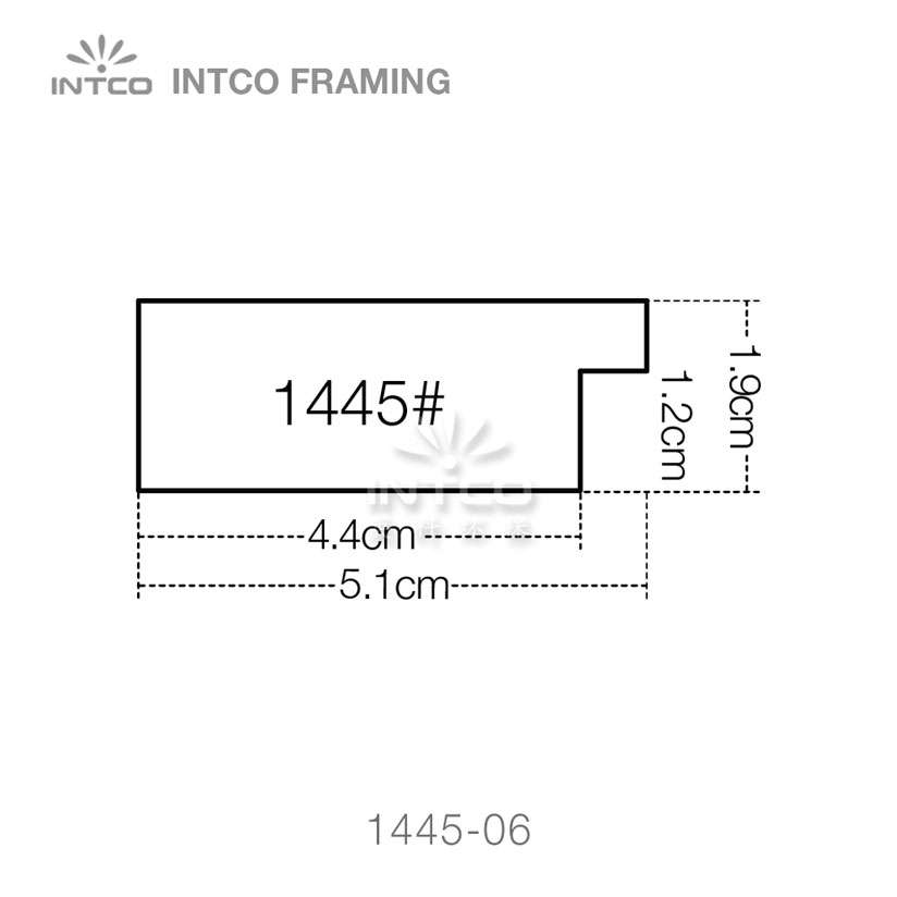 INTCO 1445 series PS picture frame moulding profile
