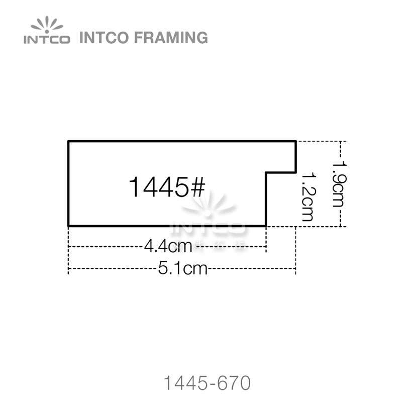 INTCO 1445 series PS picture frame moulding profile
