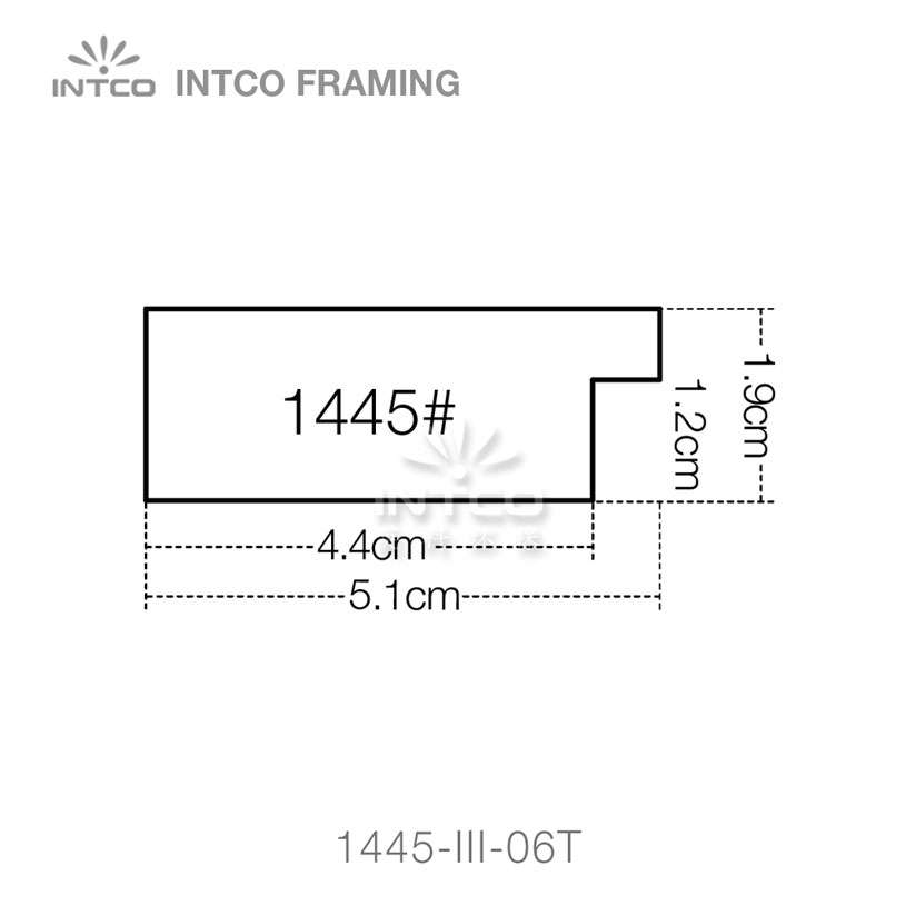 INTCO 1445 series PS picture frame moulding profile