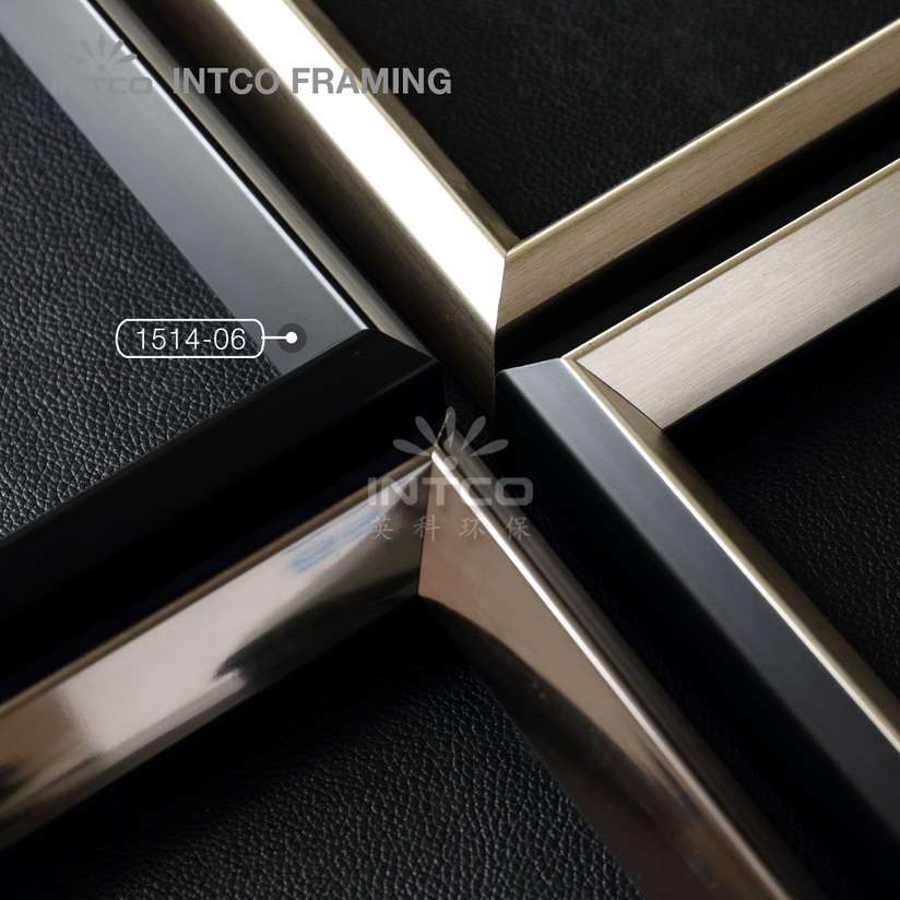 INTCO 1514-06 PS art frame mouldings black finish