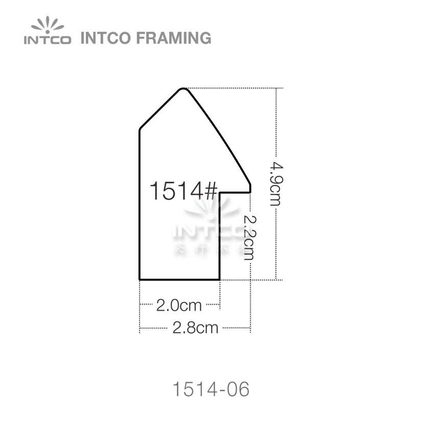 INTCO 1514 series PS art frame moulding profile