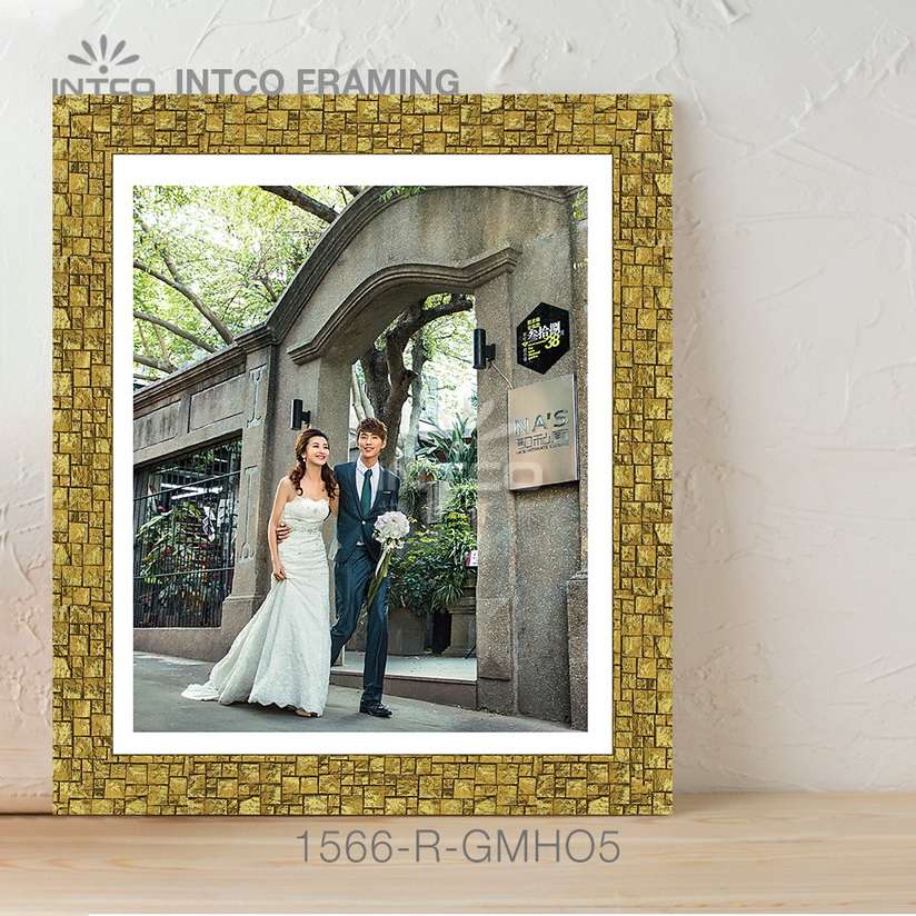 Tabletop wedding frame 25×30 cm - INTCO 1566-R-GMH05 picture frame moulding ideas