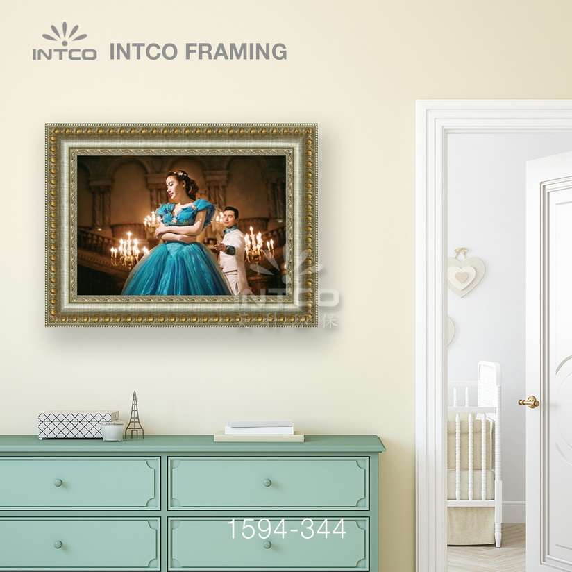 Wall wedding frames idea - framed by INTCO 1594-344 mouldings