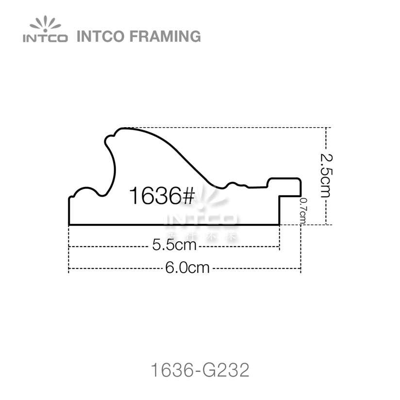 INTCO 1636 series PS art picture frame profile