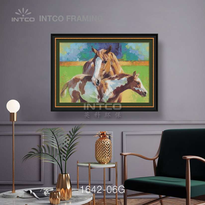 Wall art frame 98×68 cm - INTCO 1642-06G picture frame moulding ideas