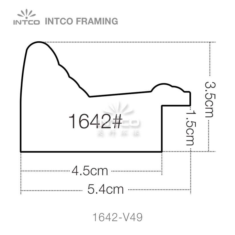 INTCO 1642 series PS mirror picture frame profile