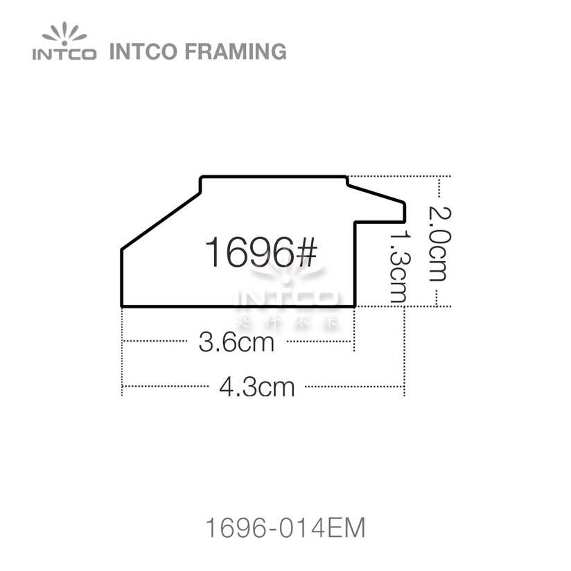 INTCO 1696 series PS wedding photo frame moulding profile