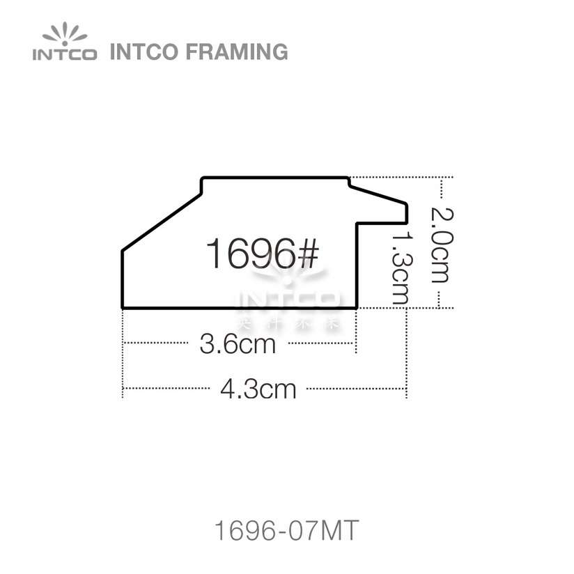 INTCO 1696 series PS wedding photo frame moulding profile