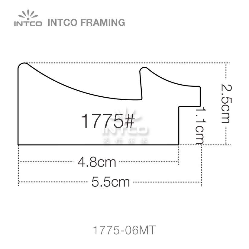 INTCO 1775 series PS wedding photo frame moulding profile