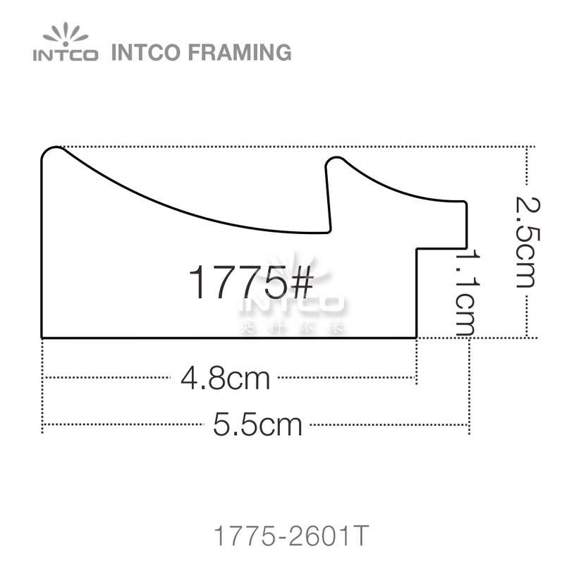 INTCO 1775 series PS wedding photo frame moulding profile