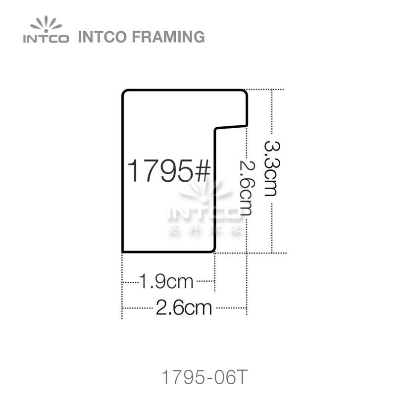 INTCO 1795 series PS fine art framing material profile