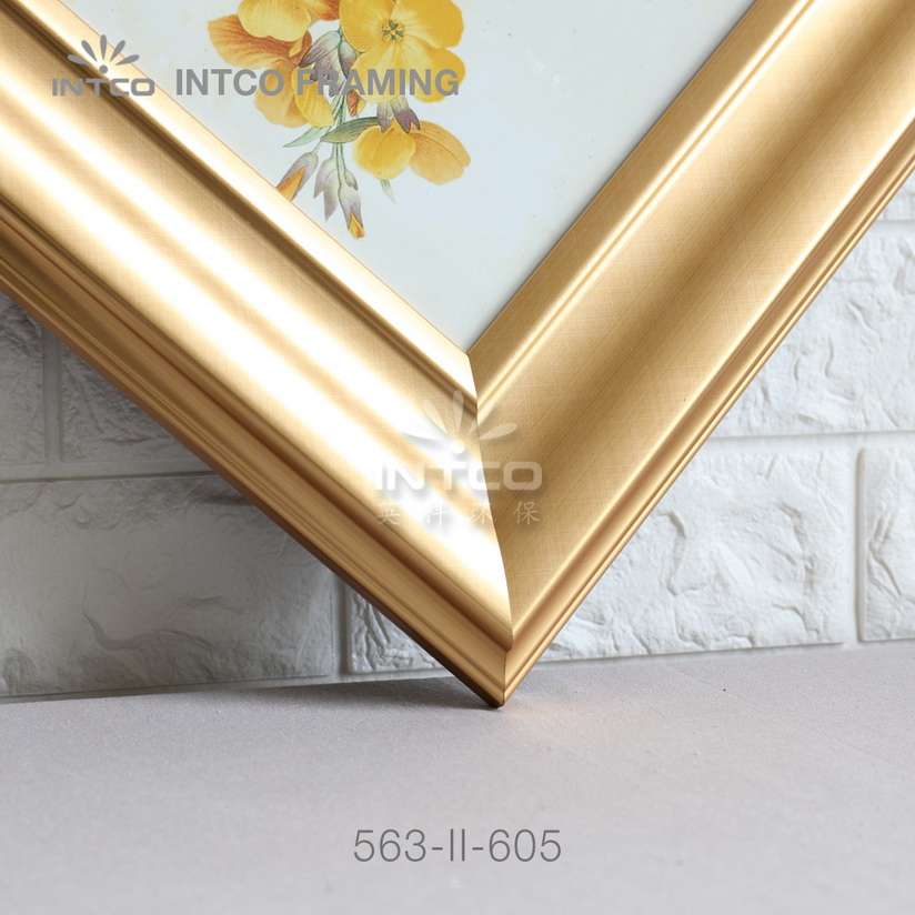 Modern gold picture frame moulding