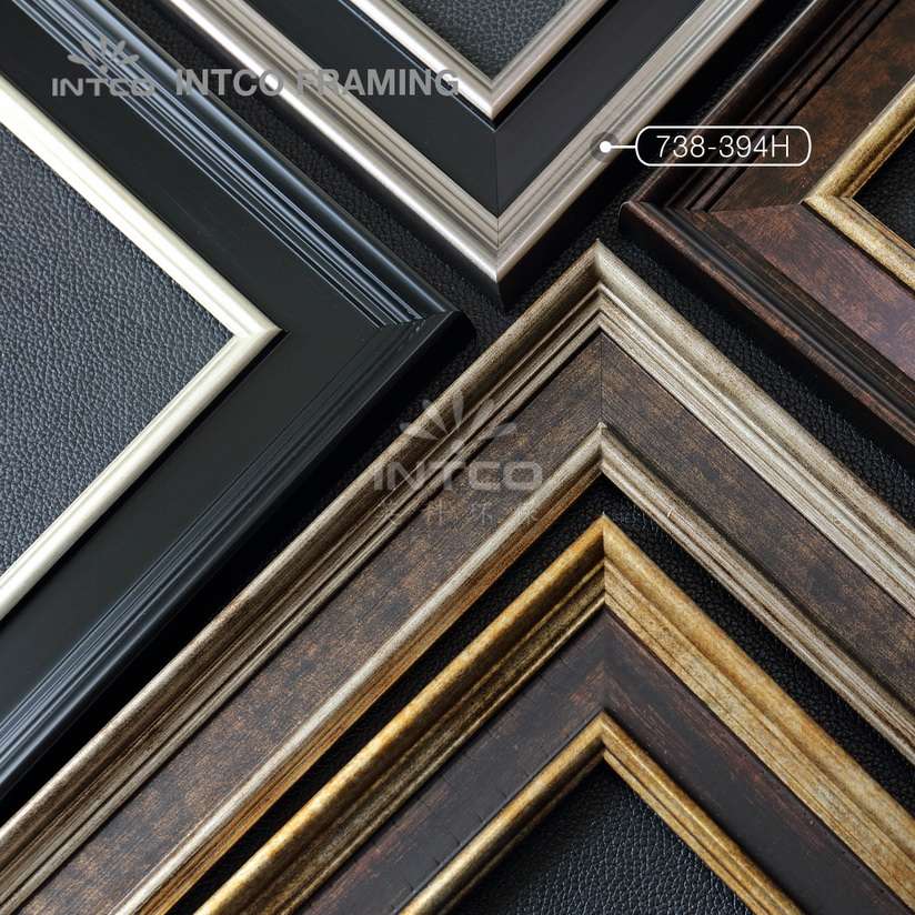 738-394H PS art frame mouldings black finish