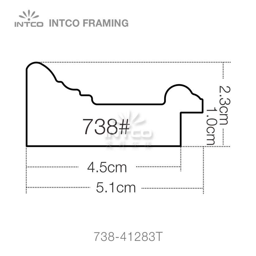 738 series PS wedding photo frame moulding profile