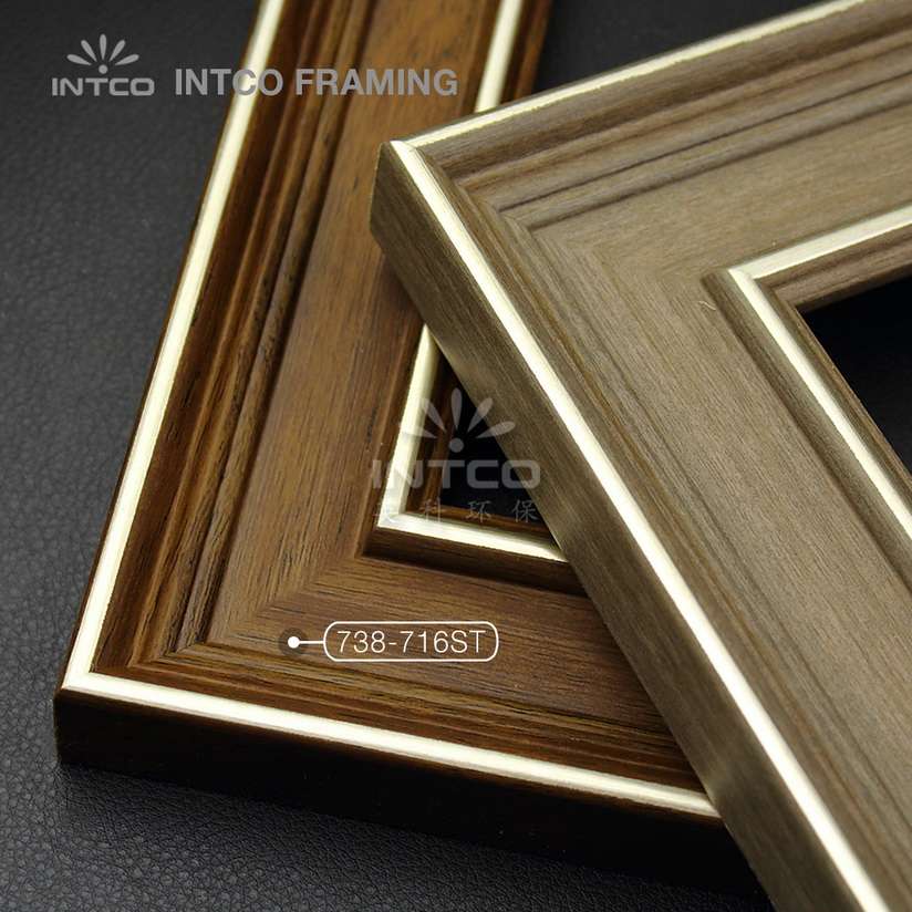 738-716ST PS wedding photo frame mouldings dark wood finish