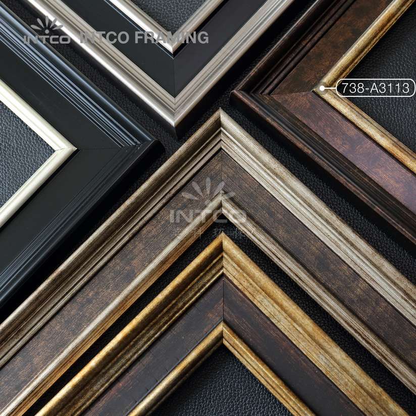 738-A3113 PS art frame mouldings bronze finish