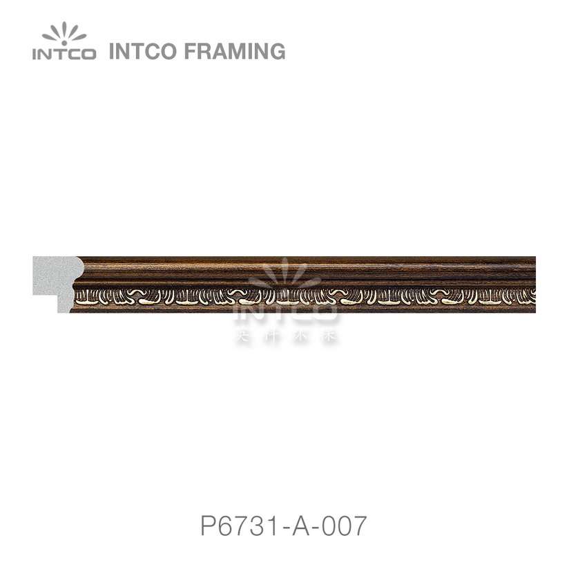 P6731-A-007 PS patina photo frame moulding swatch sample