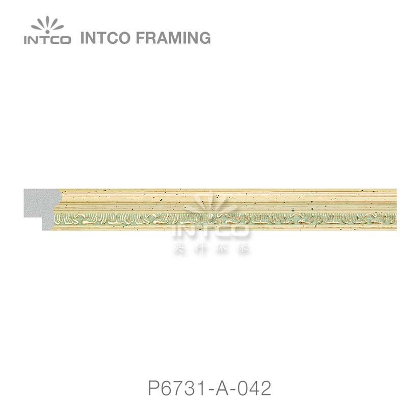 P6731-A-042 PS patina photo frame moulding swatch sample