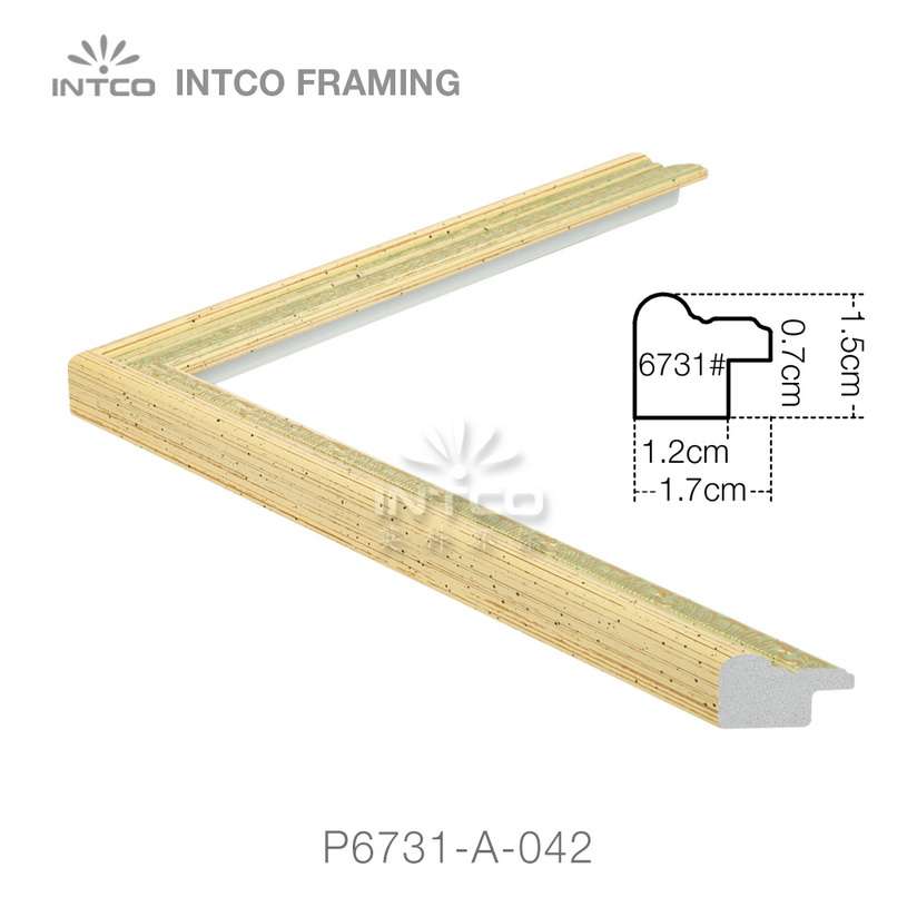 P6731-A-042 PS patina photo frame moulding drawing