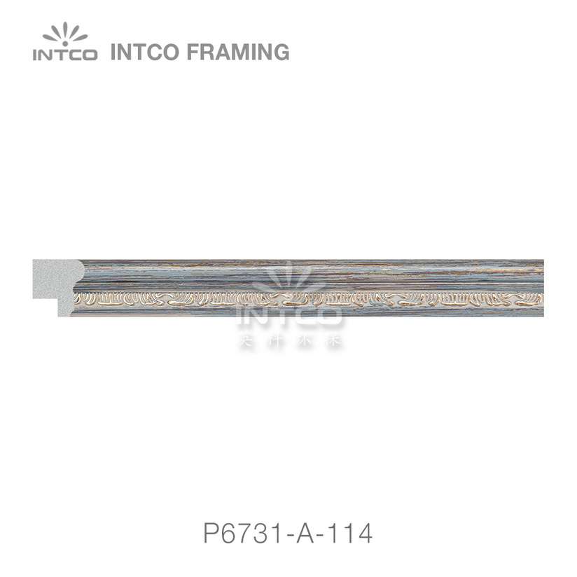 P6731-A-114 PS patina photo frame moulding swatch sample