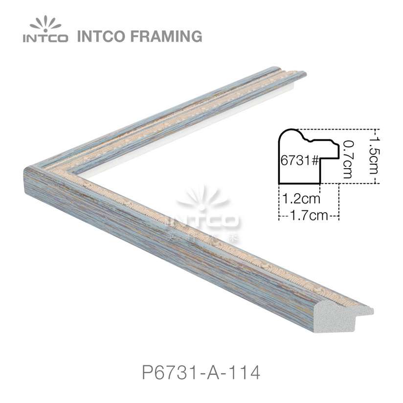P6731-A-114 PS patina photo frame moulding drawing
