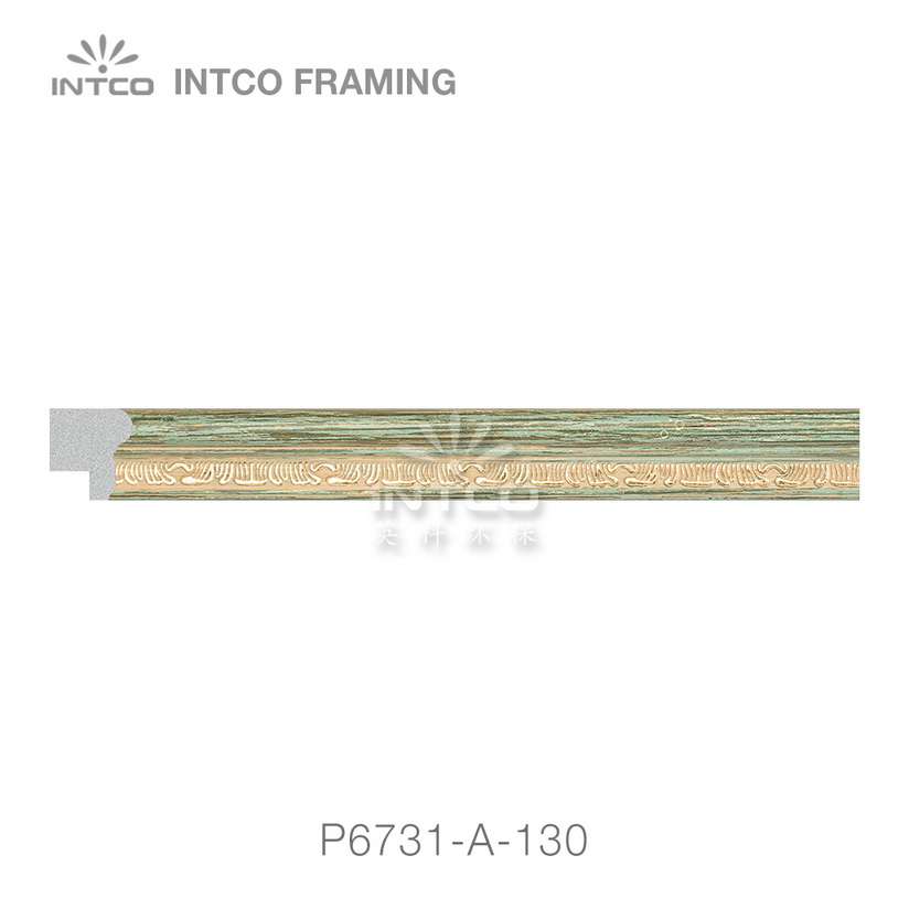 P6731-A-130 PS patina photo frame moulding swatch sample