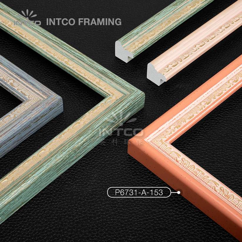 P6731 series PS patina photo frame mouldings