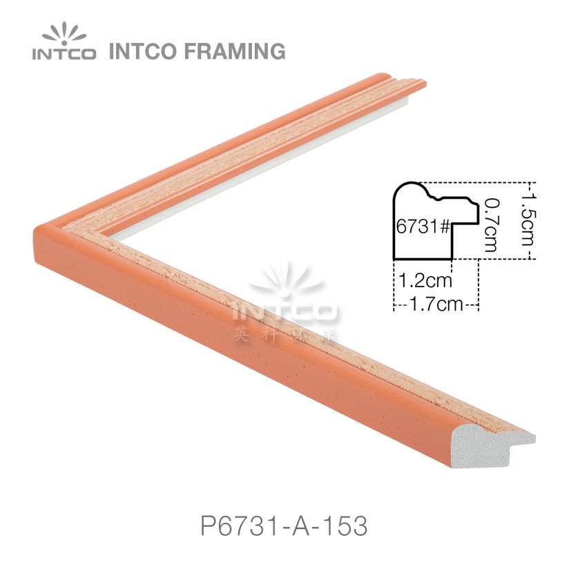 P6731-A-153 PS patina photo frame moulding drawing