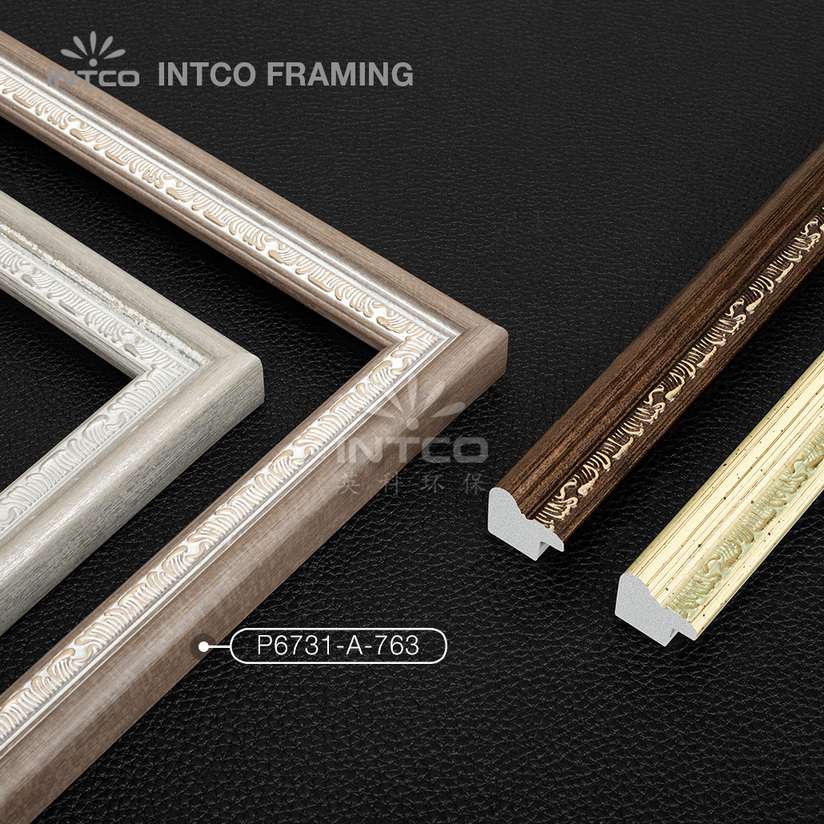 P6731 series PS patina photo frame mouldings